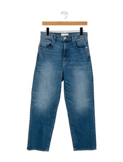 Pre-owned Slvrlake High-rise Straight Leg Jeans In Blue