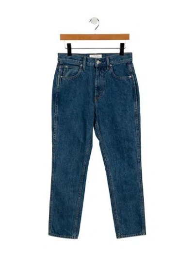 Pre-owned Slvrlake High-rise Straight Leg Jeans In Blue