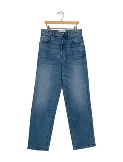 Pre-owned Slvrlake High-rise Straight Leg Jeans In Blue