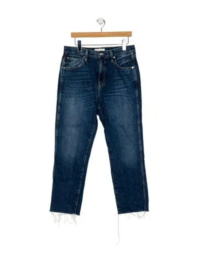 Pre-owned Slvrlake High-rise Straight Leg Jeans In Blue