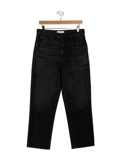 Pre-owned Slvrlake High-rise Straight Leg Jeans In Blue