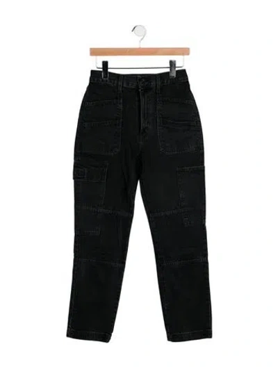 Pre-owned Slvrlake High-rise Straight Leg Jeans In Blue