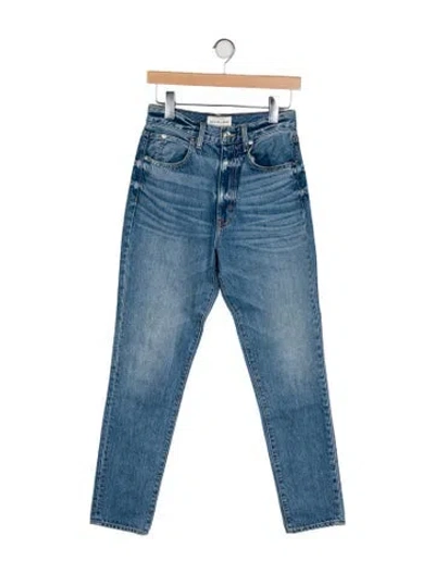 Pre-owned Slvrlake High-rise Straight Leg Jeans In Blue