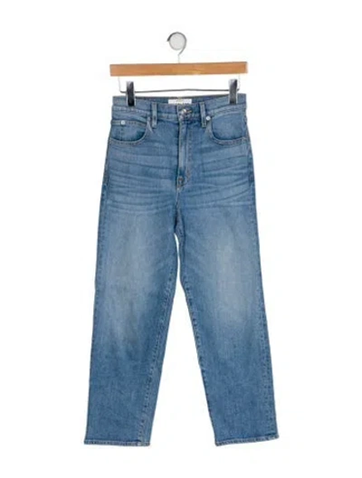 Pre-owned Slvrlake High-rise Straight Leg Jeans In Blue