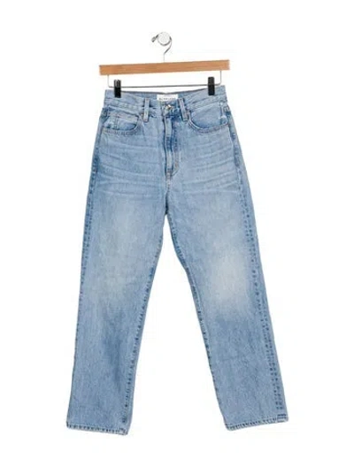 Pre-owned Slvrlake High-rise Straight Leg Jeans In Blue