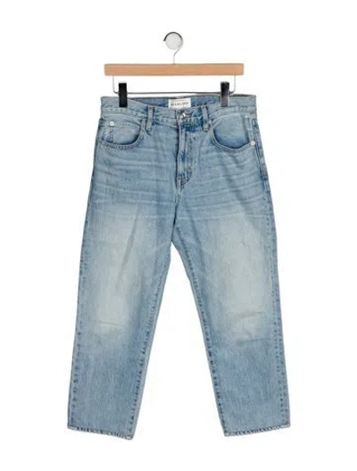 Pre-owned Slvrlake High-rise Straight Leg Jeans In Blue