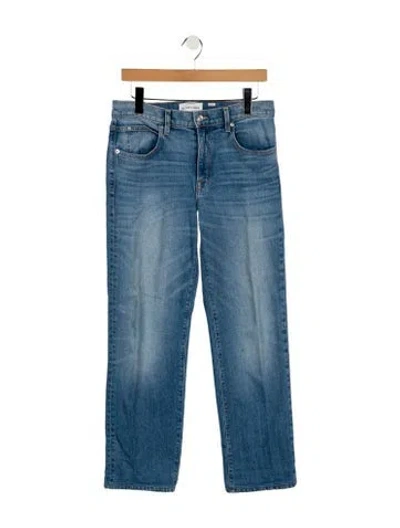 Pre-owned Slvrlake High-rise Straight Leg Jeans In Blue