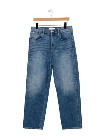 Pre-owned Slvrlake High-rise Straight Leg Jeans In Blue