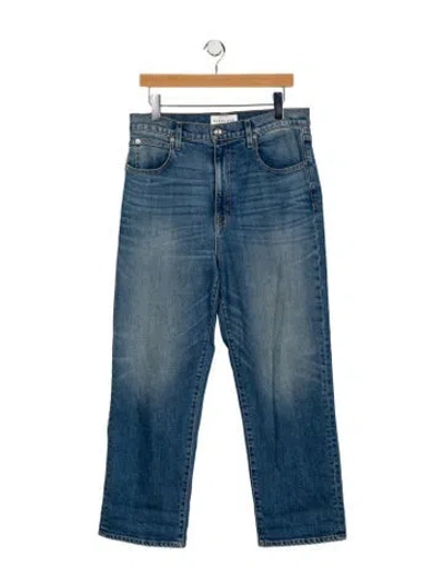Pre-owned Slvrlake High-rise Straight Leg Jeans In Blue