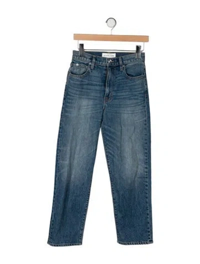 Pre-owned Slvrlake High-rise Straight Leg Jeans In Blue