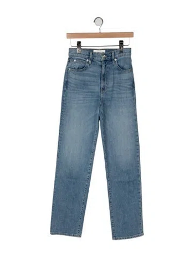 Pre-owned Slvrlake High-rise Straight Leg Jeans In Blue