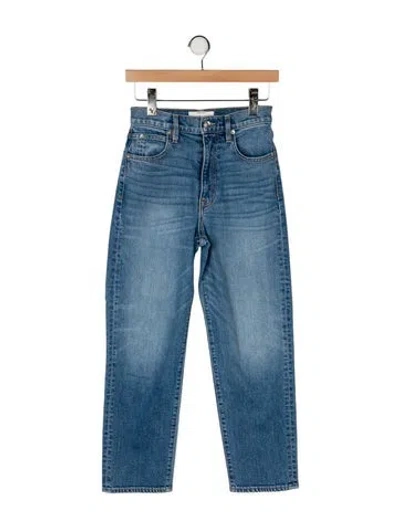 Pre-owned Slvrlake High-rise Straight Leg Jeans In Blue