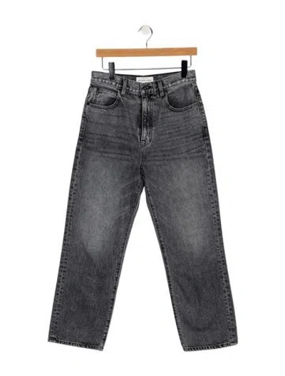 Pre-owned Slvrlake High-rise Straight Leg Jeans In Blue