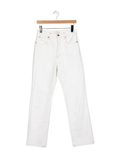 Pre-owned Slvrlake High-rise Straight Leg Jeans In Blue
