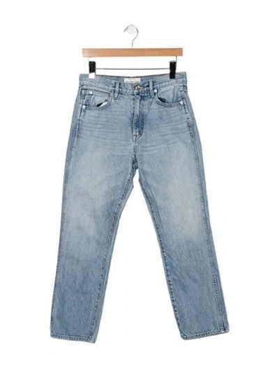 Pre-owned Slvrlake High-rise Straight Leg Jeans In Blue