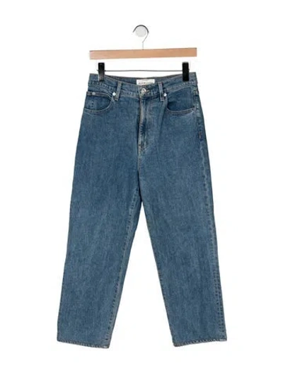 Pre-owned Slvrlake High-rise Straight Leg Jeans In Blue