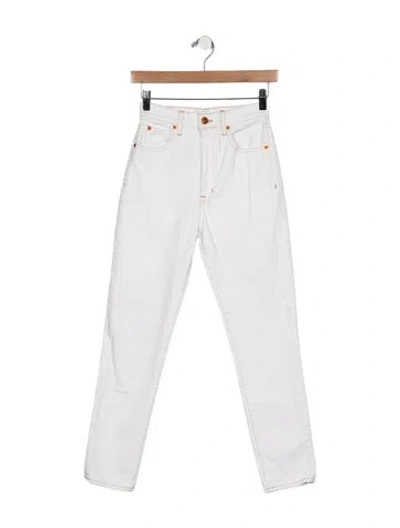 Pre-owned Slvrlake High-rise Straight Leg Jeans In Blue