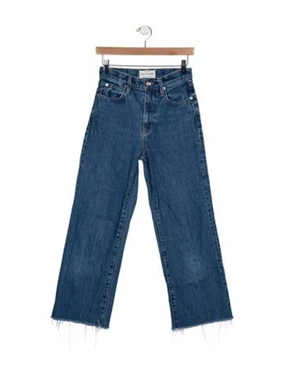Pre-owned Slvrlake High-rise Straight Leg Jeans In Blue