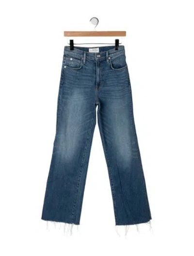 Pre-owned Slvrlake High-rise Straight Leg Jeans In Blue