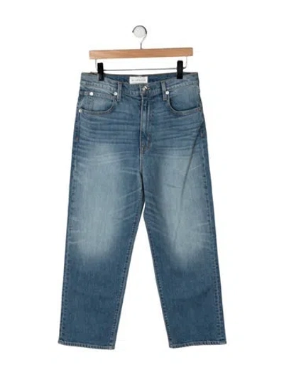 Pre-owned Slvrlake High-rise Straight Leg Jeans In Blue