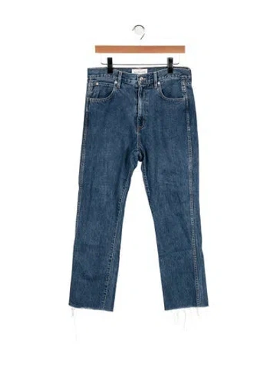 Pre-owned Slvrlake High-rise Straight Leg Jeans In Blue