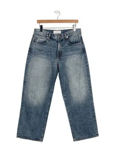 Pre-owned Slvrlake High-rise Straight Leg Jeans In Blue