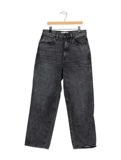 Pre-owned Slvrlake High-rise Straight Leg Jeans In Blue