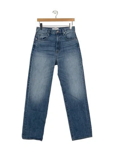 Pre-owned Slvrlake High-rise Straight Leg Jeans In Blue