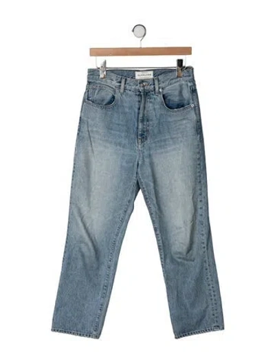 Pre-owned Slvrlake High-rise Straight Leg Jeans In Blue