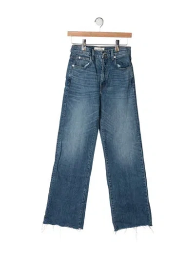 Pre-owned Slvrlake High-rise Straight Leg Jeans In Blue