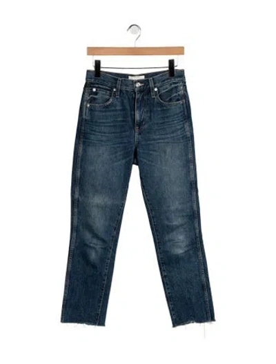 Pre-owned Slvrlake High-rise Straight Leg Jeans In Blue