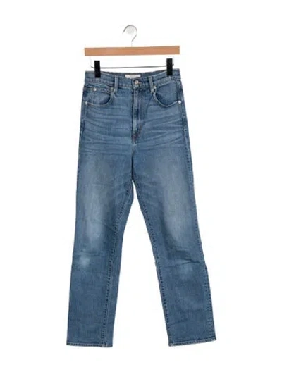 Pre-owned Slvrlake High-rise Straight Leg Jeans In Blue