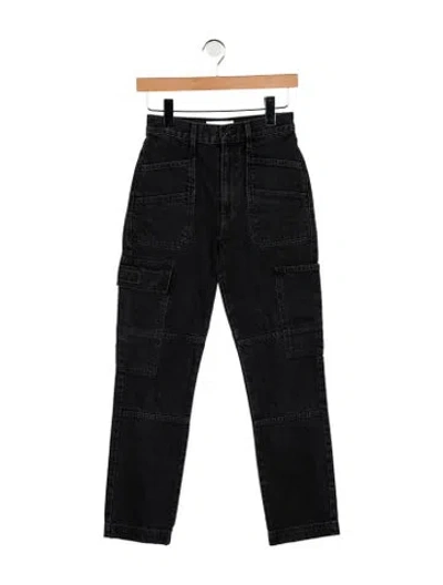 Pre-owned Slvrlake High-rise Straight Leg Jeans In Blue