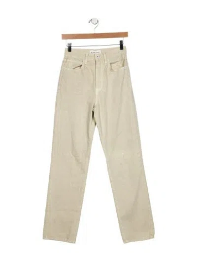 Pre-owned Slvrlake High-rise Straight Leg Jeans In Green