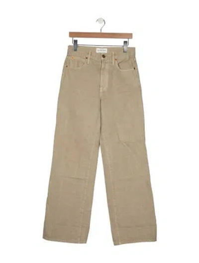 Pre-owned Slvrlake High-rise Straight Leg Jeans In Green