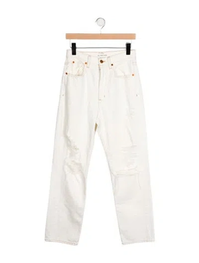Pre-owned Slvrlake High-rise Straight Leg Jeans In Multi