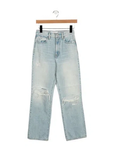 Pre-owned Slvrlake High-rise Straight Leg Jeans In Multi