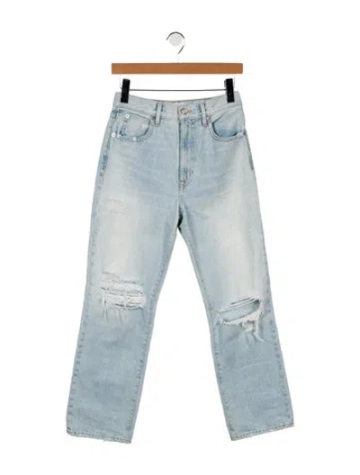 Pre-owned Slvrlake High-rise Straight Leg Jeans In Multi