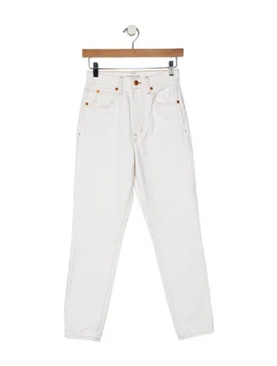 Pre-owned Slvrlake High-rise Straight Leg Jeans In Neutral