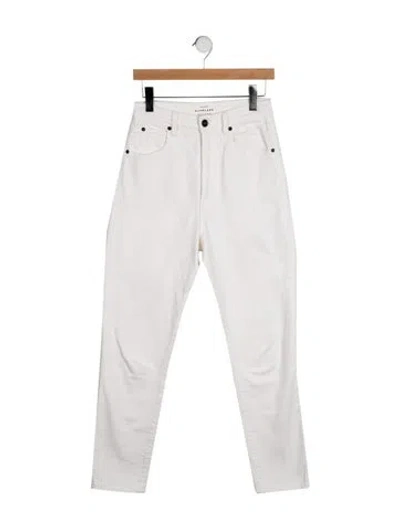 Pre-owned Slvrlake High-rise Straight Leg Jeans In Neutral