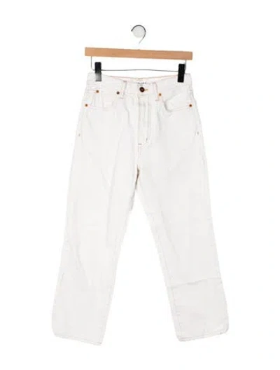 Pre-owned Slvrlake High-rise Straight Leg Jeans In Neutral