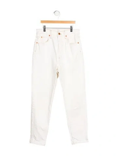Pre-owned Slvrlake High-rise Straight Leg Jeans In Neutral