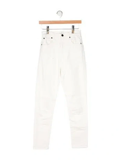 Pre-owned Slvrlake High-rise Straight Leg Jeans In Neutral