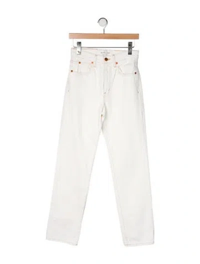 Pre-owned Slvrlake High-rise Straight Leg Jeans In Neutral