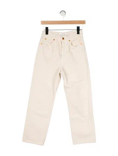 Pre-owned Slvrlake High-rise Straight Leg Jeans In Neutral