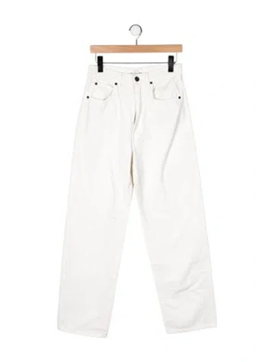 Pre-owned Slvrlake High-rise Straight Leg Jeans In Neutral