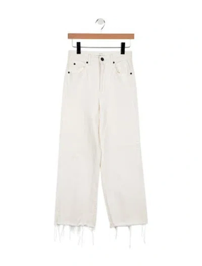 Pre-owned Slvrlake High-rise Straight Leg Jeans In Neutral