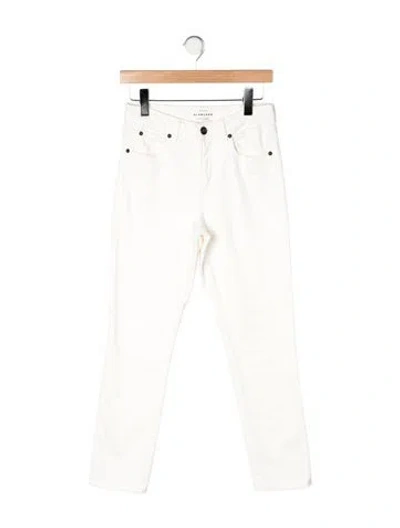 Pre-owned Slvrlake High-rise Straight Leg Jeans In Neutral