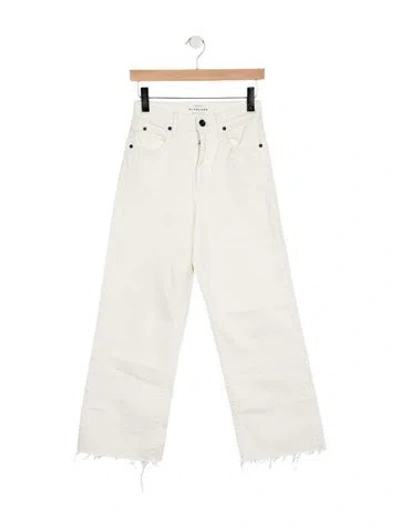 Pre-owned Slvrlake High-rise Straight Leg Jeans In Neutral