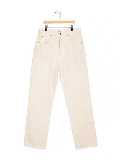 Pre-owned Slvrlake High-rise Straight Leg Jeans In Neutrals